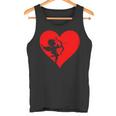 Cupid With Bow And Arrow Fun Love Heart Tank Top