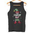Curvy Elf Christmas Pajamas Pjs Matching Family Group Tank Top