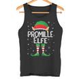 Damen Promille Elfe Kostüm Weihnachten Partnerlook Feiern Lustig Tank Top