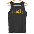 Digger Driver Digger Driver Heartbeat Ecg Heart Rate Tank Top