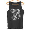 And Disco Ball Pattern 70S 80S Retrointage Tank Top