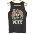 Divertido Bodybuilder Tyrannosaurus Flex Gym T-Rex Dinosaur Camiseta sin mangas