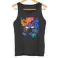 Drum Set Colourful Instrument Band Drums Music Musician Tank Top