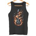 Electric Guitar With Flames Tank Top