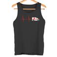 Emergency Car Heartbeat Ekg Pulse Ambulance Driver Rescuer Tank Top