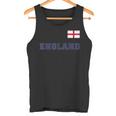 England With National Flag Flag On The Chest Tank Top