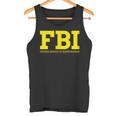 Fbi Federal Office For Investigation Officers 2-Sided Tank Top