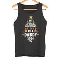 First Christmas As A Daddy 2024 Pregnancy Announcement Tank Top