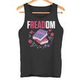 Freadom Anti Ban Books Freedom To Read Book Reading Tank Top