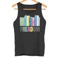 Freadom Books Reader Librarian Reading Tank Top