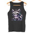 Angry Raccoon Gamerideo Games Lover Tank Top