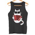 Cat Sunglasses Accordionist Accordion Musician Tank Top