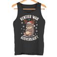 Christmas Hedgehog Reindeer Was Out Sold Out Tank Top