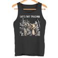 Funny Let's Get Trashed Raccoon & Opossum Beer Tank Top