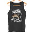 Geboren Zum Angeln Gezwungen Zum Arbeiten Angler Tank Top