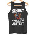 Geheult Erst Wenn Es Stark Blutet Handball Hanballer Tank Top