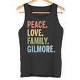 Gilmore Last Name Peace Love Family Matching Tank Top