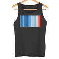 Global Warming Blue Red Stripe Pattern Tank Top