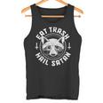 Gothic Raccoon Tank Top - Trash Eater Design for Edgy Style