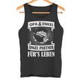 Grandpa And Grandson Angel Partner Fishing Partner Father's Day Tank Top