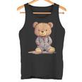 Great Teddy Bear In Soft And Cosy Pyjamas Tank Top