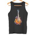 Guitar Player Gittare Watercolour Splash Electric Guitar Tank Top