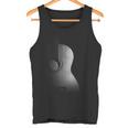 Guitarra Acústica Diseño Cool Grayscale Wood Guitarist Graphic Camiseta sin mangas