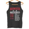 Hausmeister Hourly Wage Haustechnik Janitory Tank Top