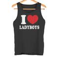I Heart Love Ladyboys Asia Lover Thailand Ladyboy Tank Top