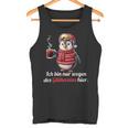 Ich Bin Nur Wegen Des Glühweins Here Xmas Penguin Glühwein Tank Top