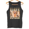 Ich Liebe Dumme Blondinen Lustiger Meme-Hundeliebhaber Tank Top