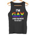 I'm Gay And I'm Proud Gay Boyfriend LGBTQ Rainbow Flag Tank Top