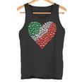 Italy Flag Heart Of Passion For Italy Tank Top