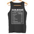 Job Title Worker Nutrition Facts Victim Advocate Tank Top