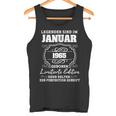 Legends Was Born In January 1965 60Th Birthday Man Tank Top