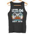 Level 6 Years Birthday Young Gamer 2018 Birthday Tank Top