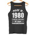 Limited Edition 1980 Birthday 1980 Geboren Jahrgang 1980 Tank Top