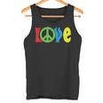 Love Peace Sign Symbol World Planet Freedom Hippie Kindness Tank Top