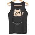 Lustige Katze Mittelfinger Stinkefinger Cat Kawaii Tank Top