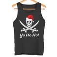 Lustiges Weihnachten Piraten Pirat Weihnachtsmann Hut Yo Ho Tank Top