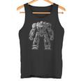 Mech Warrior Sketch Shirt Cool Tech Robot Fighter Tank Top