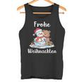 Merry Christmas Snowman Christmas Bear Christmas Eve Tank Top