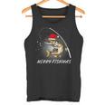 Merry Fishmas Fishing Zander Christmas Tank Top