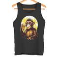 Mono Bebiendo Cerveza Bebedor De Cerveza Divertido Gorila Borracho Sim Camiseta sin mangas