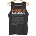 Multiple Sclerosis Awareness Ms Definition Warrior Support Camiseta sin mangas