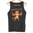 Muscle Soreness Cat Fitness With Cat Motif Tank Top