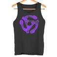 Music Turntable Record Dj Purple 45 Rpm Adapter Camiseta sin mangas