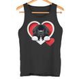 Newfoundland Dog Heart Cute Newfie Puppy Dog Lover Tank Top