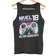 Nivel 18 Desbloqueado Cumpleaños 18 Años Camiseta sin mangas
