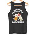 Nuestro Primer Día Del Padre Juntos Botella Cerveza Artesanal Camiseta sin mangas